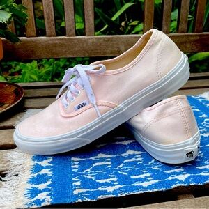 Pale Pink Barbie Low Top Vans 💖🌸💕